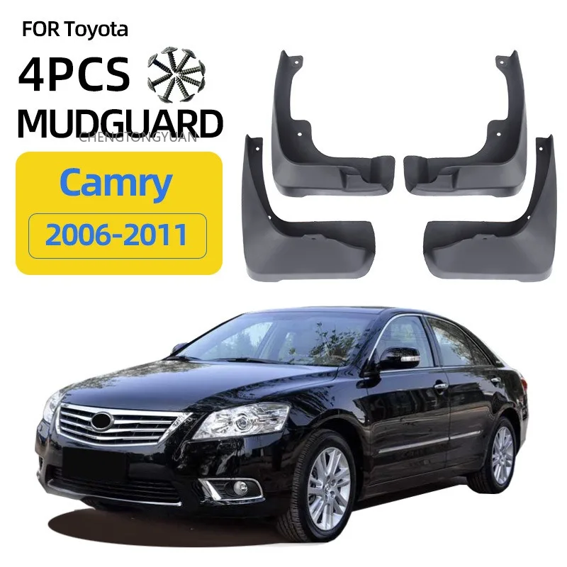 Car Mud Flaps for Toyota Camry 2007-2011 6th Generation Mudflaps Mudguards Splash Guards Front Rear Fender Accessories