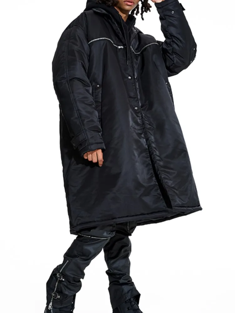 

Designer Wear Clothes Retro Nylon Overcoat Cotton-Padded Coat Men's and Women's Winter Warm Jacket