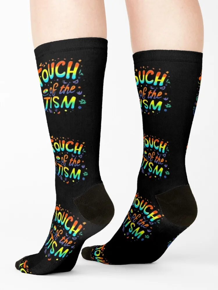 Touch Of The Tism Autism Audhd Pride Socks gym Men's floral Soccer Luxury Woman Socks Men's