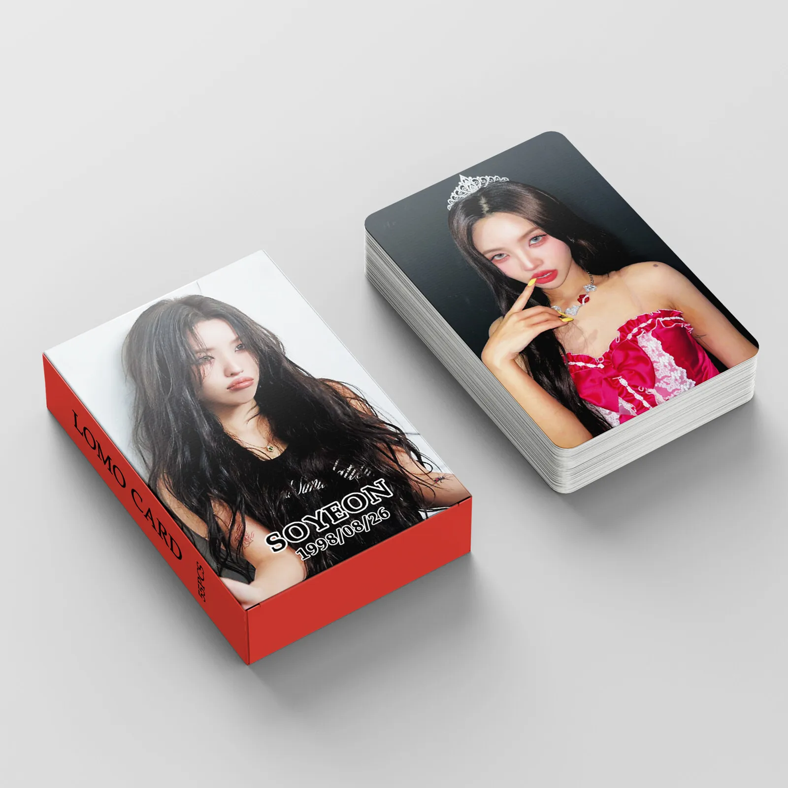 55 unids/set Kpop GIDLE tarjetas fotográficas Minnie Miyeon Soyeon Solo Lomo YUQI SHUHUA HD tarjeta fotográfica para estudiantes tarjetas