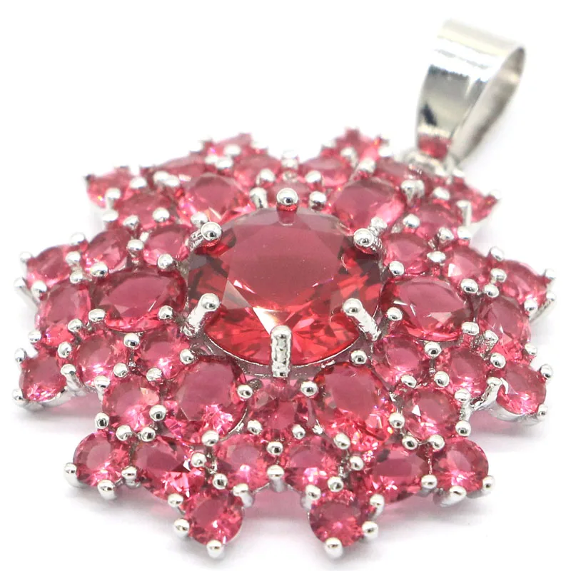 

Купите 5, получите 1 бесплатно 28x28 мм, довольно розовый малиновый родолит, гранат, женский серебряный кулон для свиданий