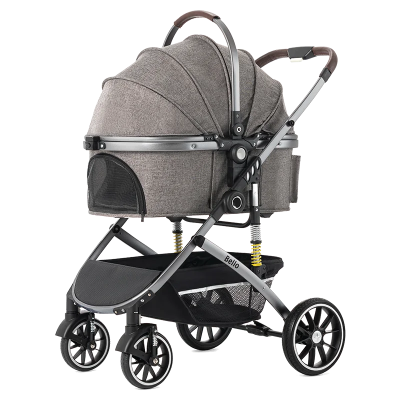 

Gray PET STROLLER for cats and dogs