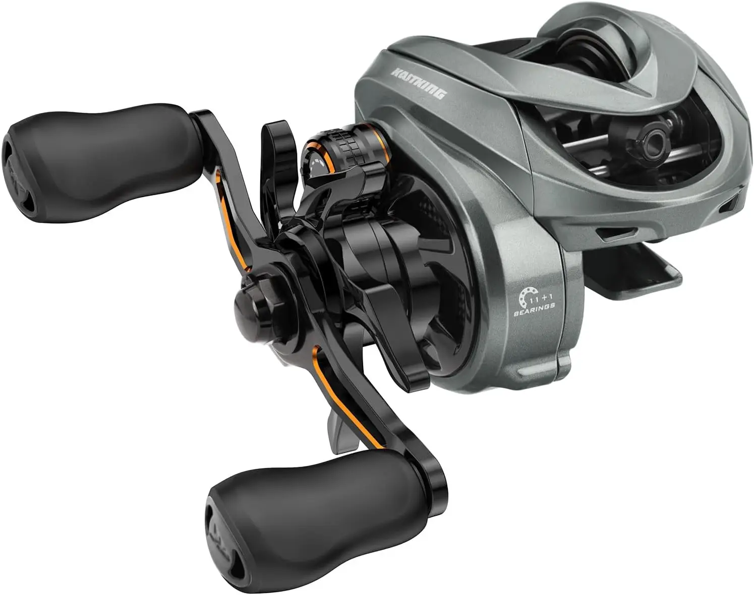 

Baitcasting Reel, Ultra-Lightweight, Only 4.5 oz, Easily Cast Lures Down to 1/32 oz, 11+1 Double Shielded Ball Bearings
