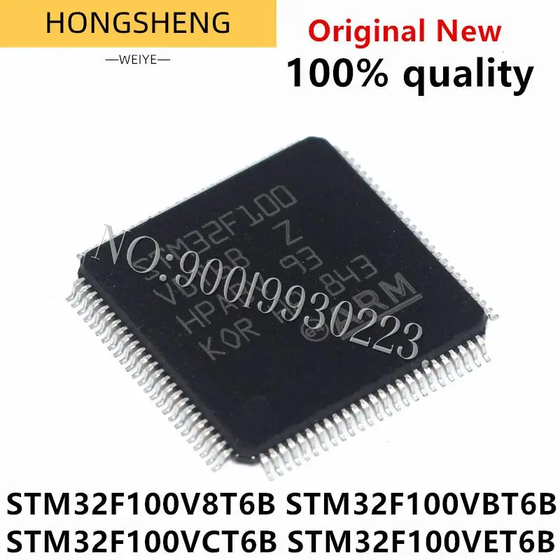 100% New 1pcs/lot  100% STM32F100V8T6B STM32F100VBT6B STM32F100VBT6 STM32F100VCT6B STM32F100VCT6B STM32F100VET6B LQFP Chipset IC