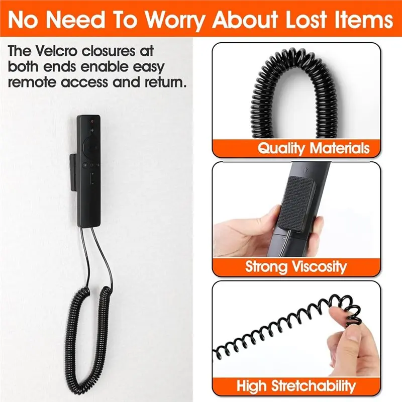 AAAEL-Remote Rescue Remote Leash Einziehbare Fernbedienung Tether Kabelschloss 2 Stück Sicherheitsschlosssystem