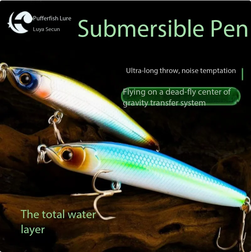 

Sinking Vibrating Pencil Lures Long Cast Artificial Baits Minnow Action For Bass Pike Freshwater Saltwater Fishing