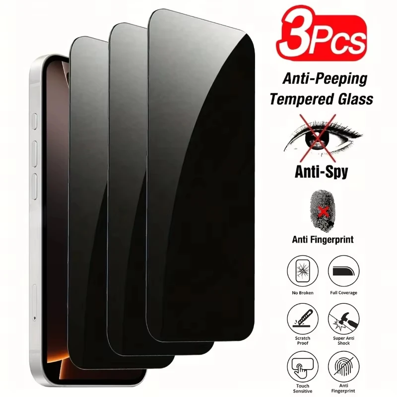 

1-3PCS Anti-Shatter Temered Glass For Xiaomi 14T Pro 14 13T Pro 12T 13T 11T 13 Mi 11 Lite NE 11X 10T Screen Protector Anti-Spy