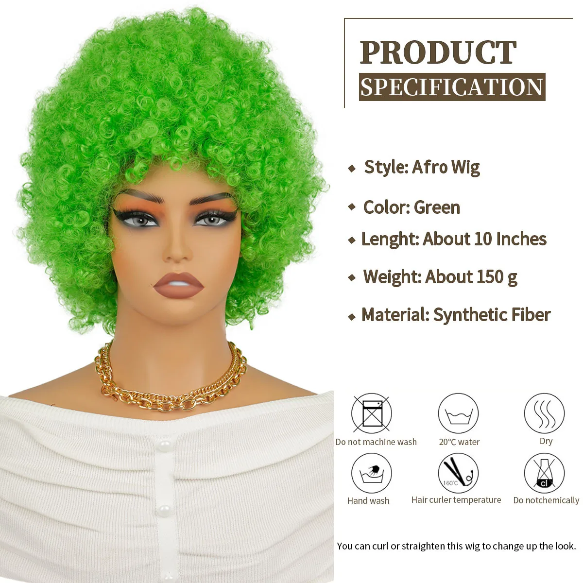 アフロ キンキー カーリー ウィッグ プレミアム合成 70年代風 ショートボブ アフロウィッグ 弾むような巨大ふわふわパフウィッグ 6インチ グルーレスウィッグ コスプレ パーティーウィッグ