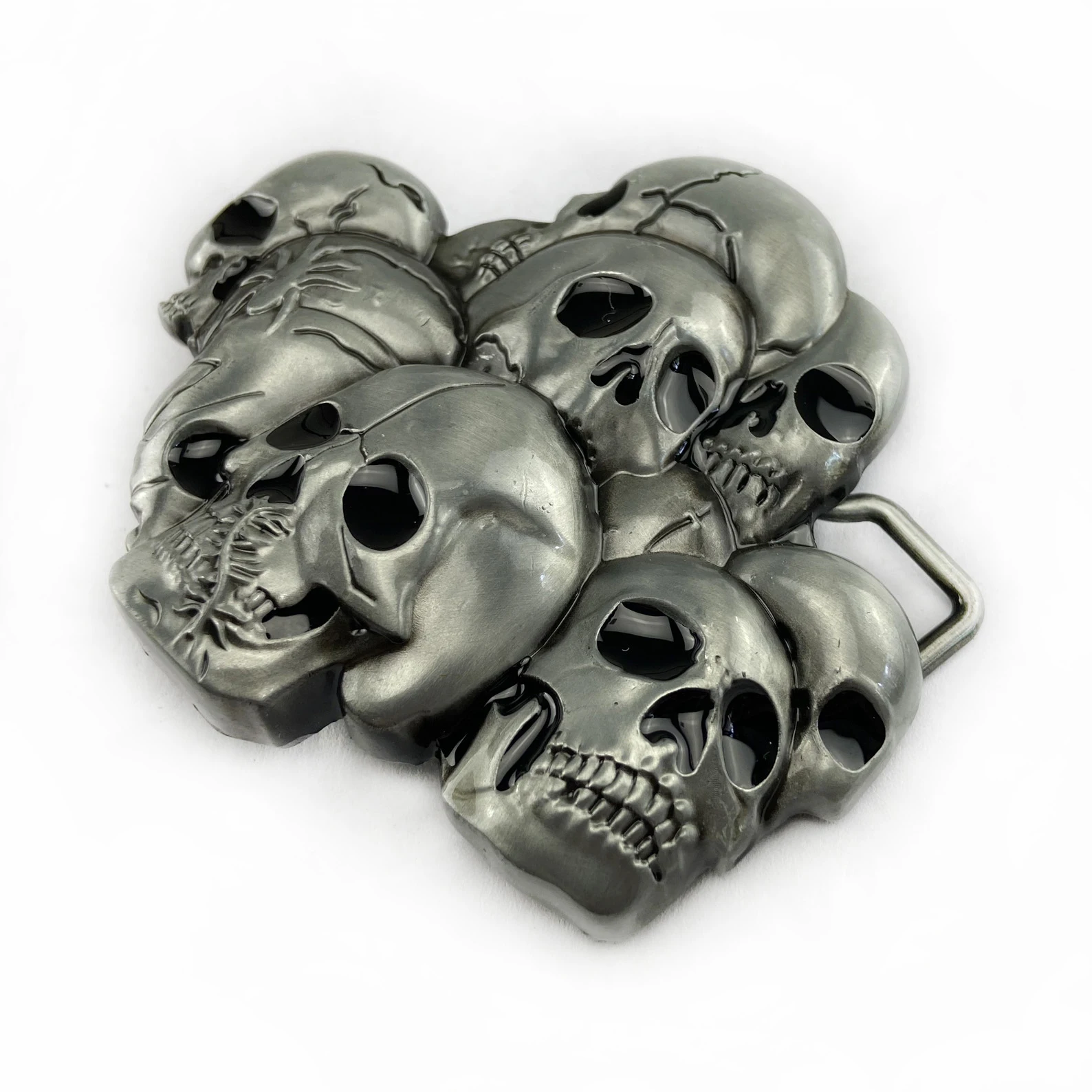 WesBuck Brand Cool Skulls Metal Vintage Belt Buckle Handmade Homemade Accessories Waistband DIY Western Cowboy Rock Style