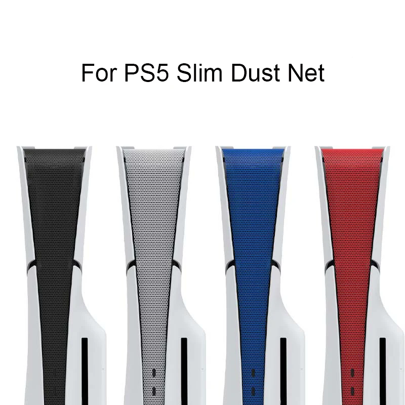 Console Host Middle Strips Dust Cover Flexible Mesh Protections Net Fit for PS5Slim Dustproof Skin Heatsink Barrier Cover