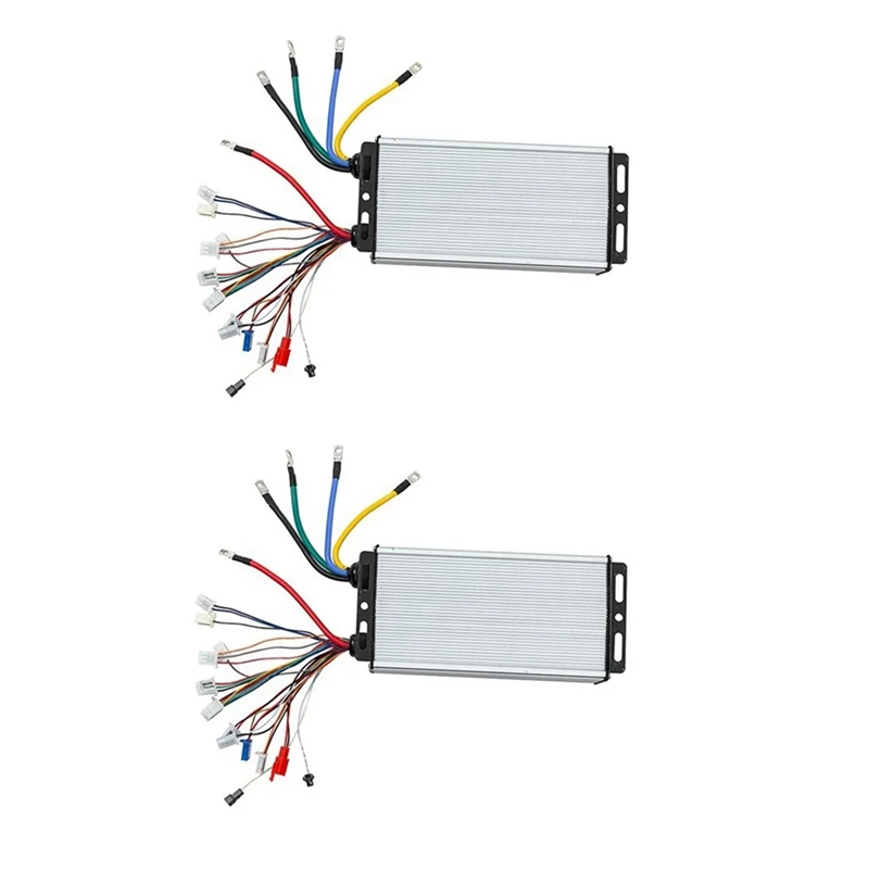 

2Pcs 48V 60V 72V 3000W Hub Motor Controller 24Mos MAX80A For Electric Bike E-Scooter Motorcycle Bldc Motor Controller