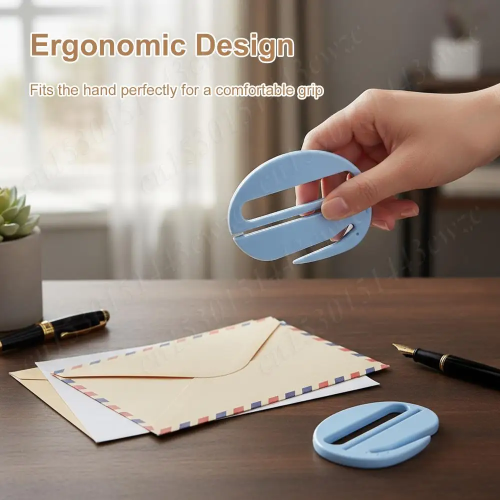 6 قطعة المشقق المغلف دون ضرر حزمة فتاحة القاطع ورق التغليف مفتوحة بدقة فتاحة البريد شفرة للنساء الرجال مكتب #2