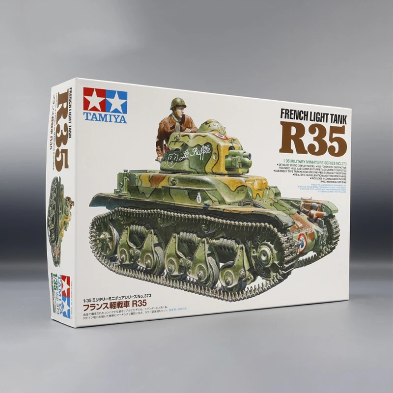 

Пластиковый набор для сборки модели TAMIYA 35373, французский легкий танк R35, игрушка на день рождения, масштаб 1/35