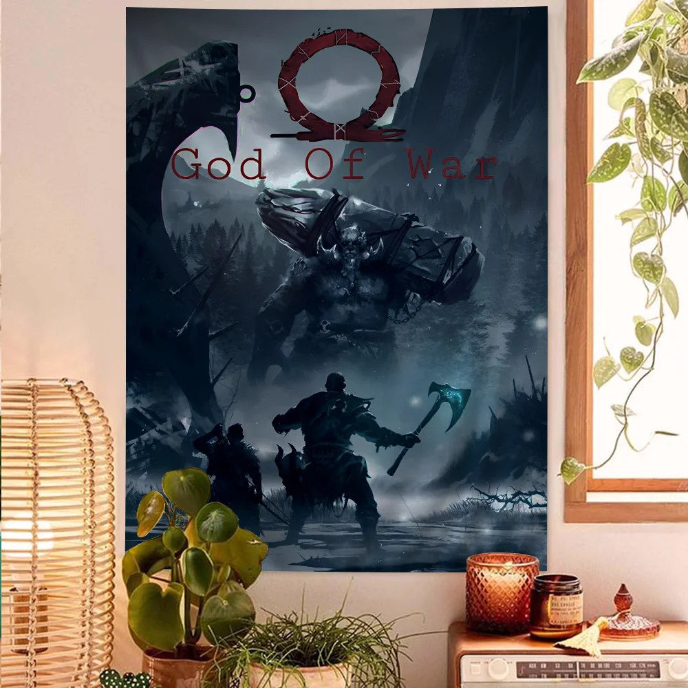 

God Of War Hanging Bohemian Tapestry Hanging Tarot Hippie Wall Rugs Dorm Home Decor
