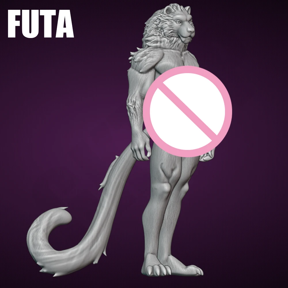 

FUTA Lion Warrior 1/24 Scale Resin Figure Model Kit Sexy Diorama Unassembled Unpainted Doll 3D Printing DIY Statue Crafts Toy