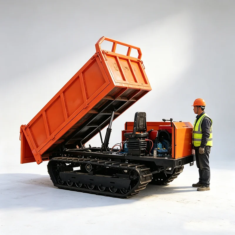 Rubber Track Tracked Dumper 3Ton Diesel Crawler Tipper for Construction Site