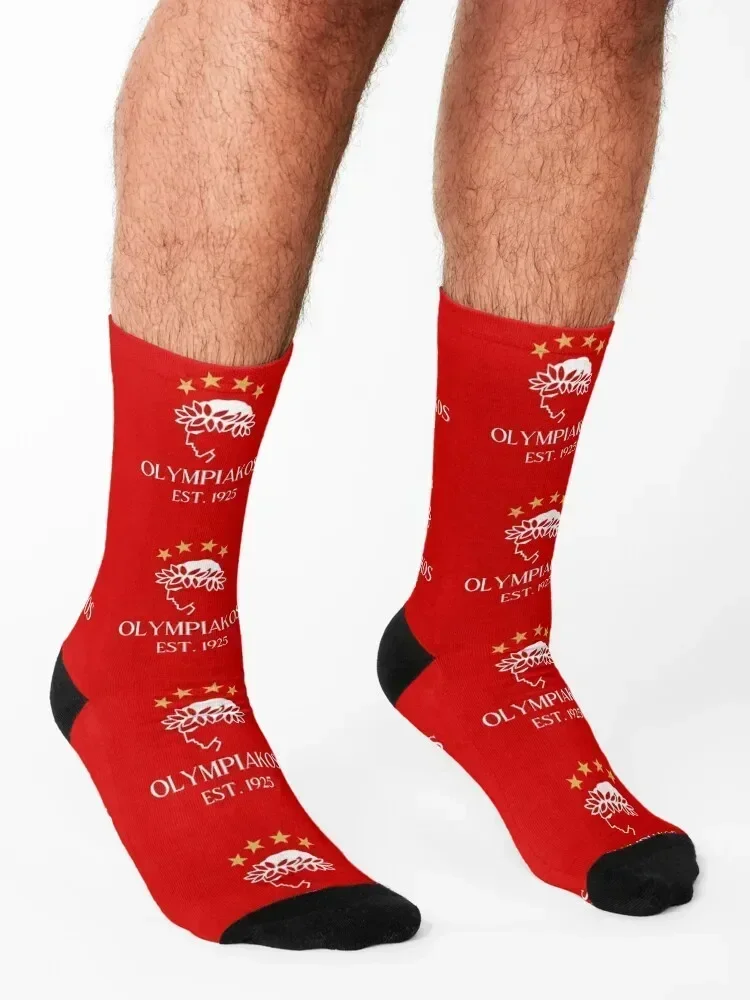 Olympiakos Socks happy Non-slip Women's Socks Men's