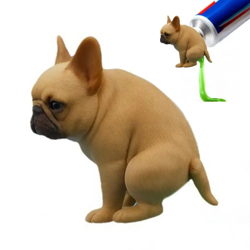 الكلب معجون الأسنان موزع البلدغ معجون الأسنان غطاء مضحك الحمام معجون الأسنان موزع مجموعة غطاء مع بولدوج القط للأنابيب #2