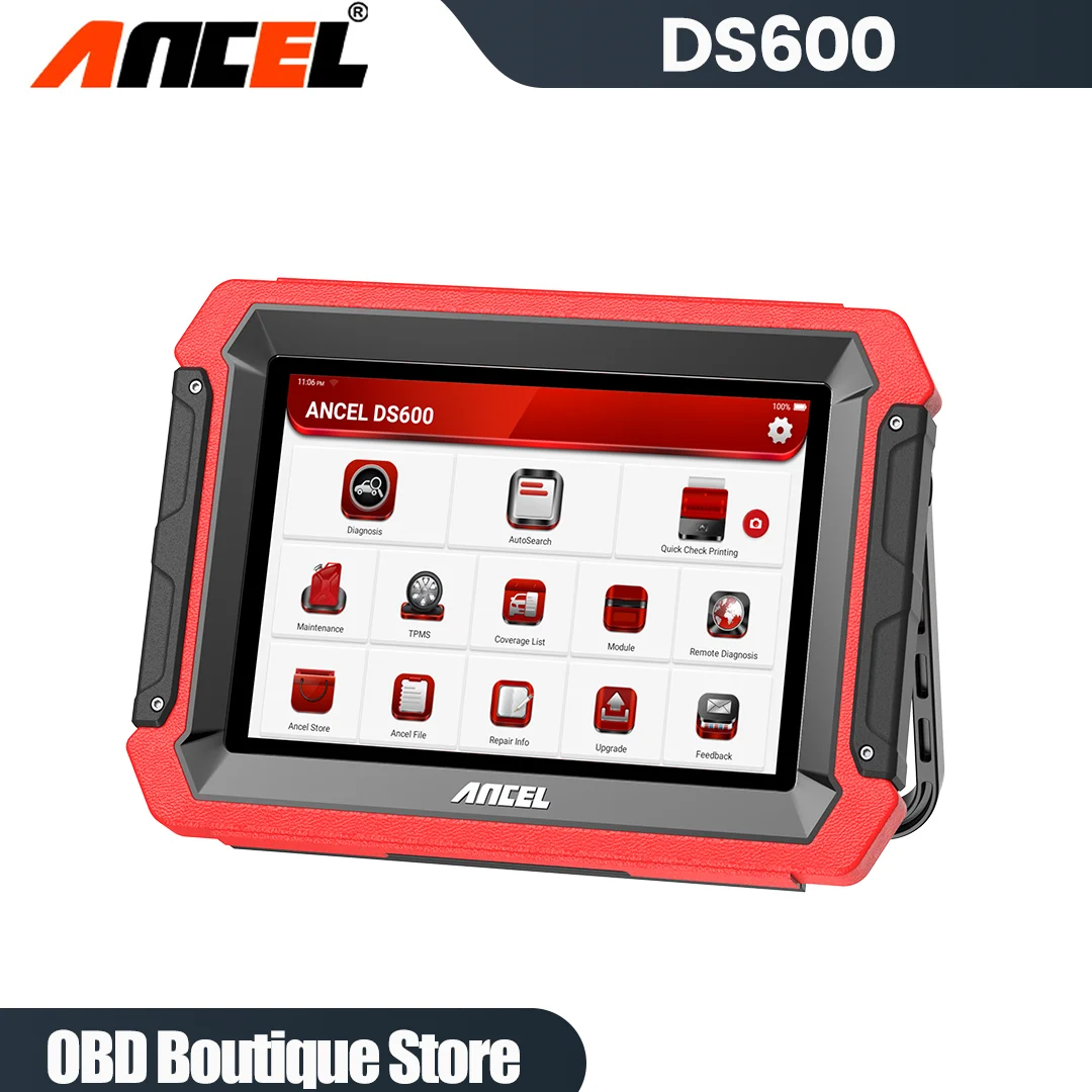 

Ancel DS600 OBD2 Scanner All System ECU Coding DPF TPMS IMMO AF Adjustment OBD2 Bi-directional Control Car Diagnostic Tool