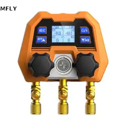 DMG-4B valvola digitale a doppio calibro strumento collettore elettronico manutenzione refrigerazione manometro collettore digitale-14 ~ 800psi