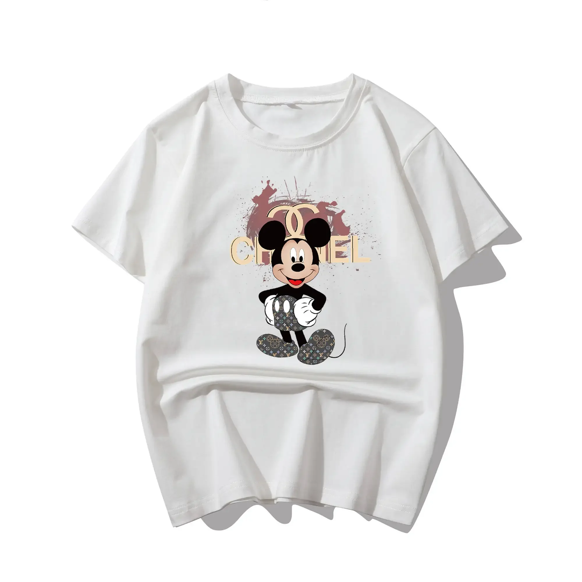 Kids cute Mouse short sleeve T-shirt can customize various colors and patterns