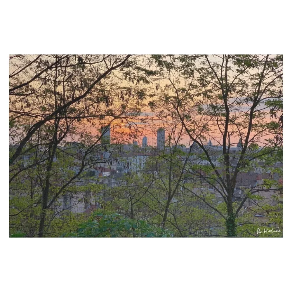 

Sunrise in Lyon 2 Jigsaw Puzzle Personalised Jigsaw Personalize Custom Wooden Gift Puzzle