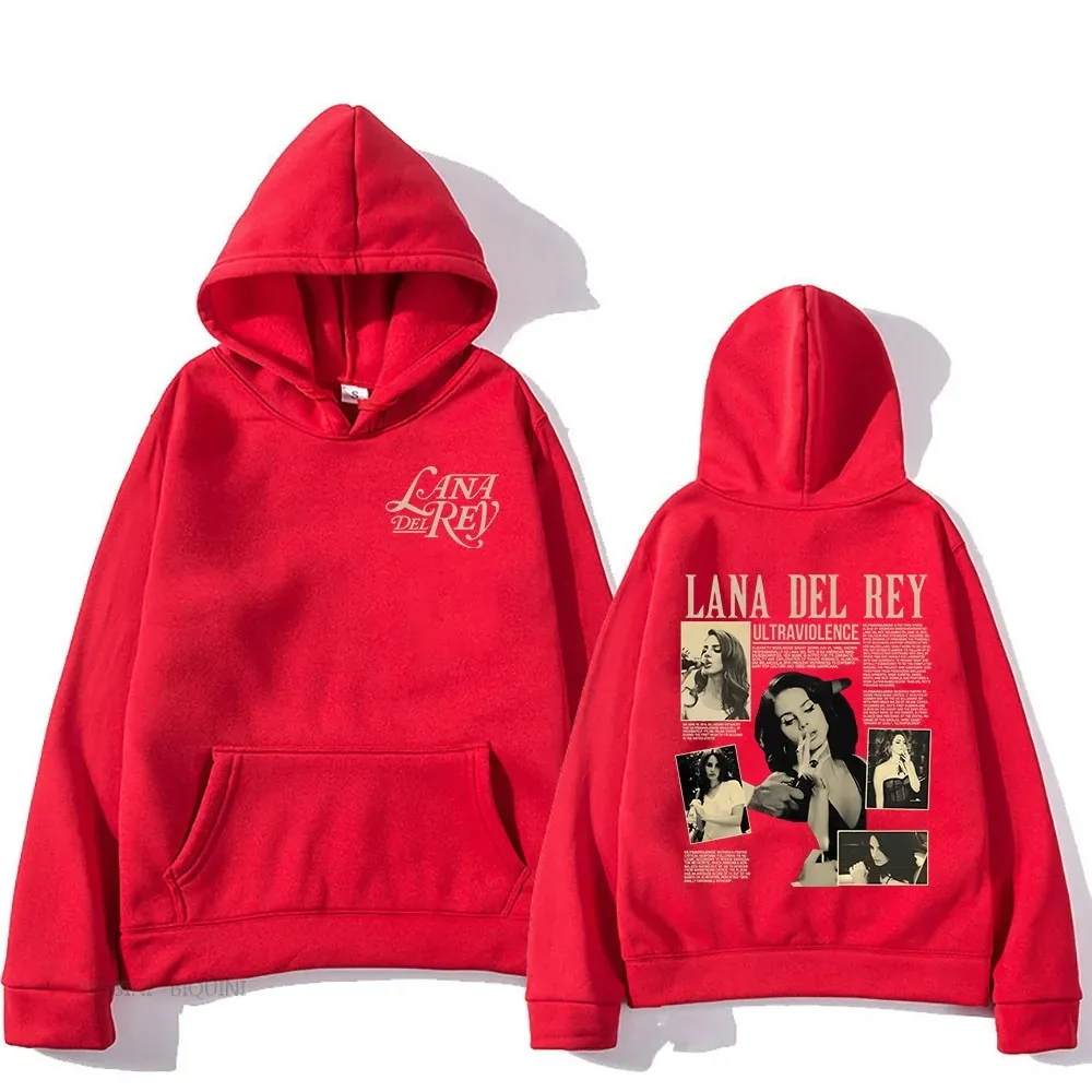 New Lana Del Rey Graphic Print Plus Size Hooded Men Women Hip Hop Hoodies Creativity High Quality Streetwear Female Sweatshirt