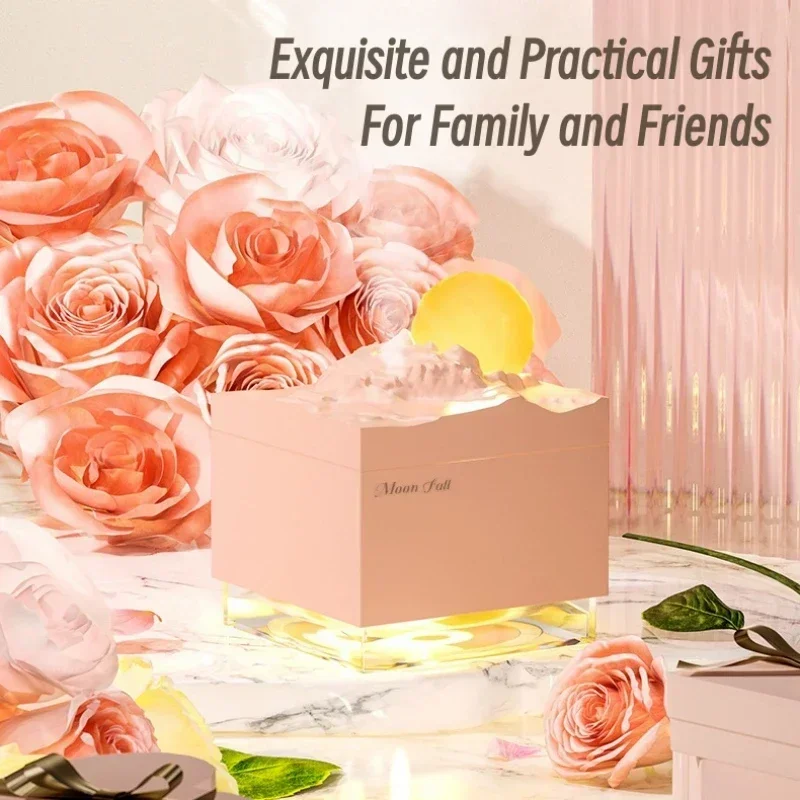 USB Ультразвуковой туманообразователь со светодиодной подсветкой Мини-электрический очиститель воздуха USB-кабель Креативный увлажнитель воздуха