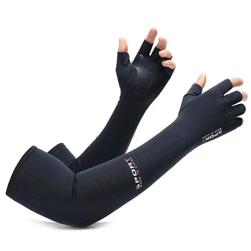 New Fishing Bike Sport Protective Long Gloves Cool Men Women Arm Sleeve Gloves Arm Warmers Gloves Running Cycling Sleeves