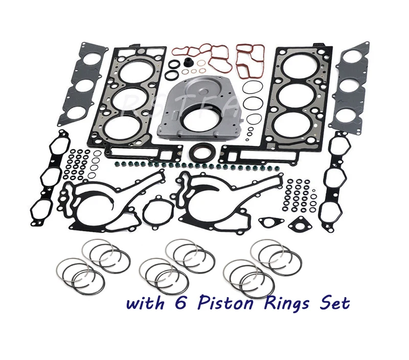 

Engine Rebuilding Overhaul Gasket Seal Set with 6 Piston Rings for C230 E300 W204 W211 W164 M272 2720160820