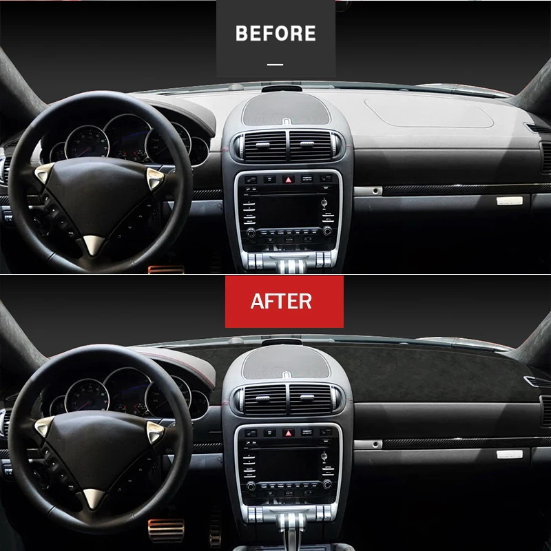 

Custom in Alcantara Car Dashboard Cover for Porsche Cayenne 2006-2008 DIY Mat Shade Cushion Pad Carpets Car-styling Accessories