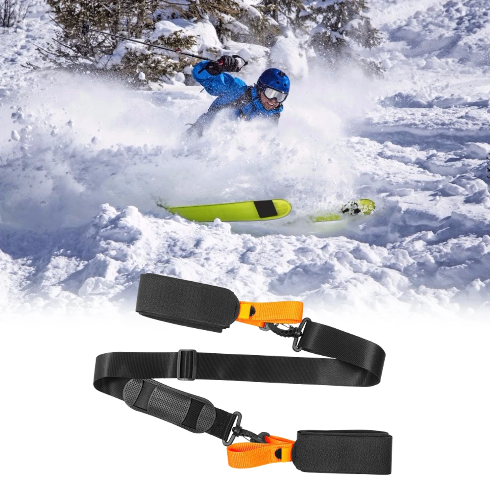 ปรับเสาสกี Tali Bahu Skiboard สายรัดคงที่ WithAnt-Slip Pad Skiboard สายคล้องเสาสกีสายคล้องคอเล่นสกีอุปกรณ์เสริม