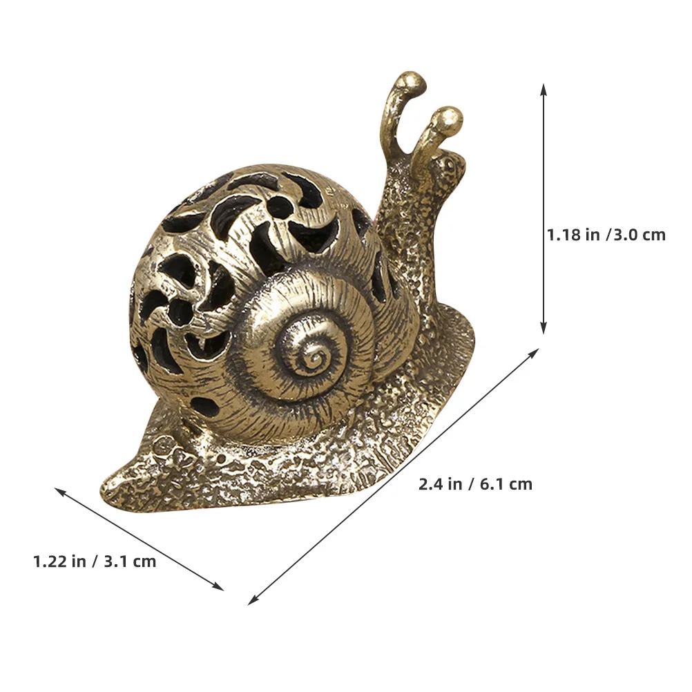 

Metal Snail Incense Burner Vintage Decorative Censer Home Aromatherapy Stove Lightweight Compact Portable Exquisite Brass Craft