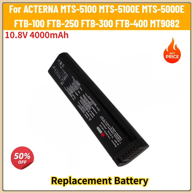 10.8V 4000mAh OTDR Battery For ACTERNA MTS-5100 MTS-5100E MTS-5000E FTB-100 FTB-250 FTB-300 FTB-400 MT9082 Replacement Battery