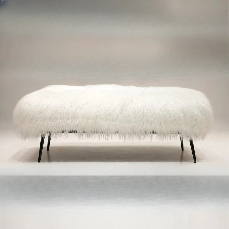 

Wool entrance bench ottoman modern interior decoration ottoman