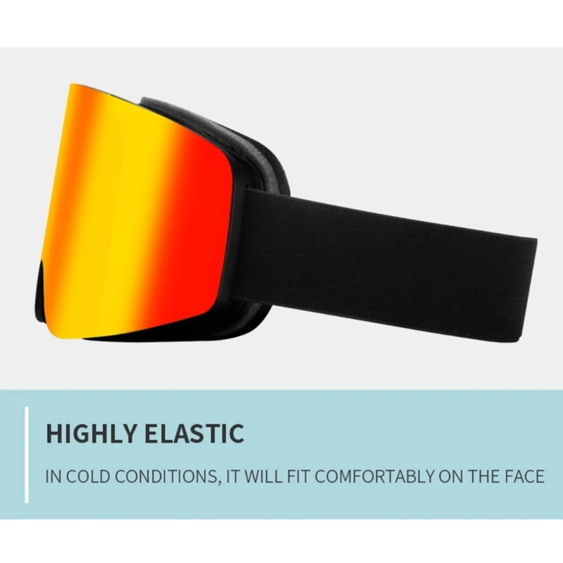 

Ergonomic Sports Eyewear Comfortable Ski Goggle with Lens Double Layer Suitable for Skiing and Mountaineering