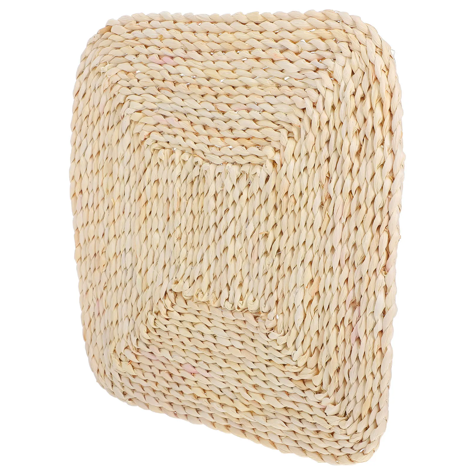 

Straw Yoga Seat Cushion Square Woven Comfortable Breathable Seat Pad Durable Floor Mat Meditation Floor Cushion Indoor Use