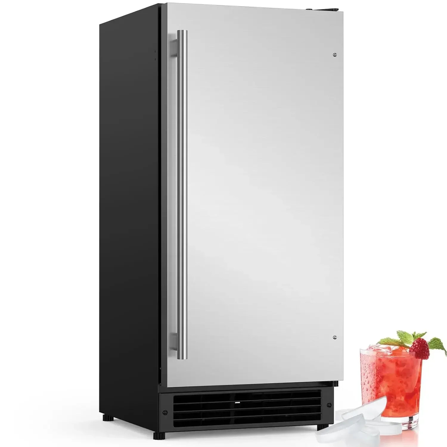 

Storage Bin, Crescent Ice, Free Standing Built-in Ice Maker for Residential Commercial Use, No Drain Required, ETL Approved