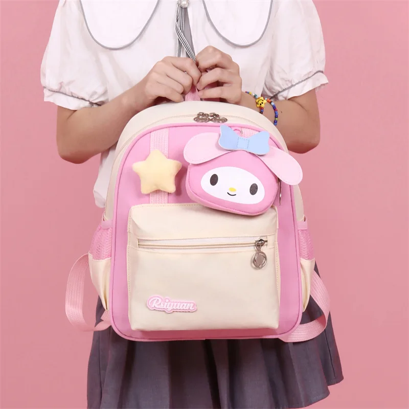 Sanrio jade cinnamon dog cartoon cute children's student schoolbag girls Melody lightweight wear-resistant backpack