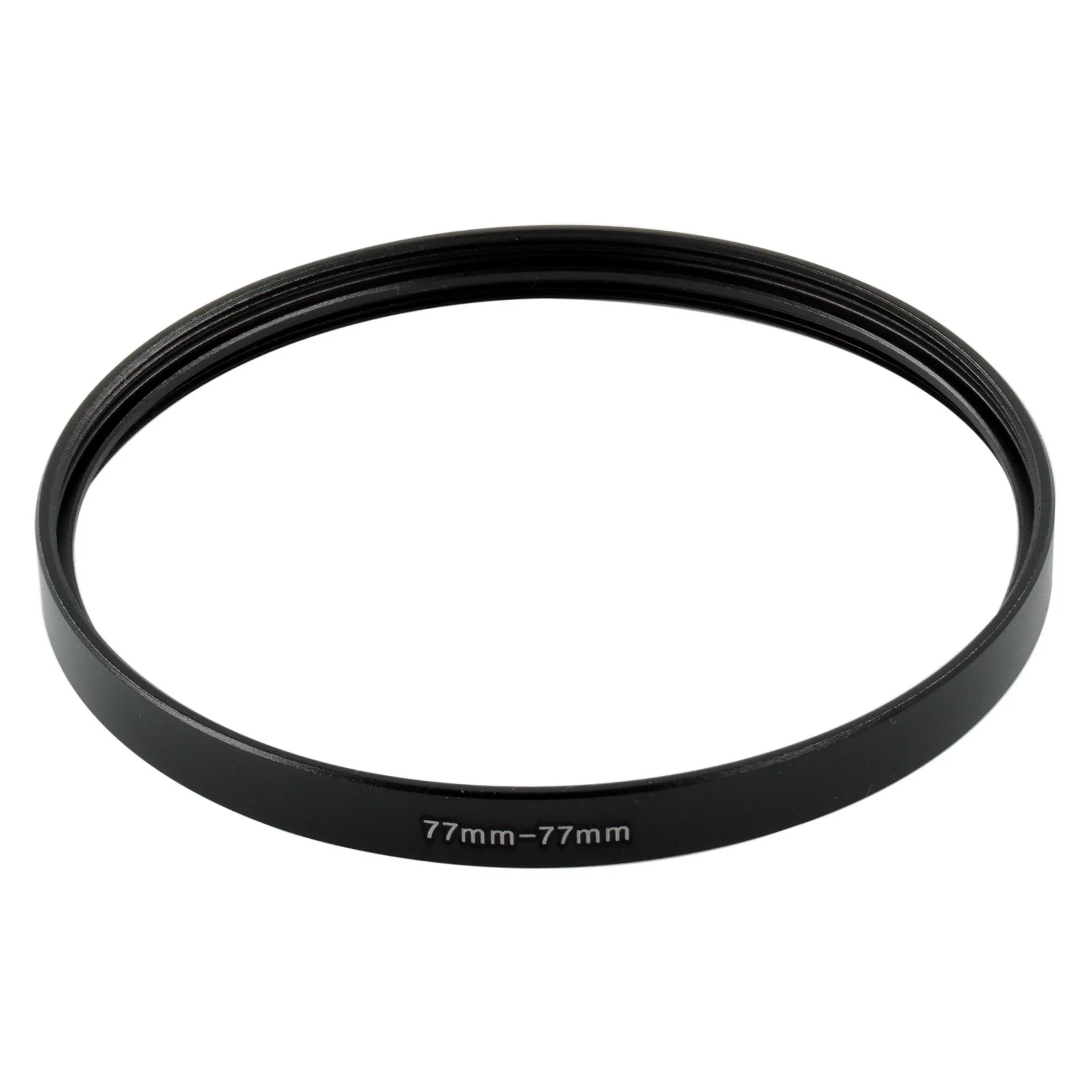 77-77 Female to Female 77mm x0.75 - 77mm x0.75 Double Inner Thread Lens Adapter Ring