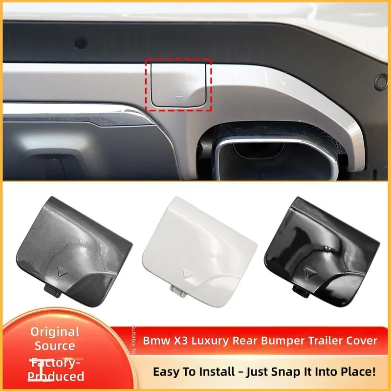 For BMW X3 G01 2018-2021 Rear Bumper Tow Hook Cover Trailer Hole Cap 51127498525