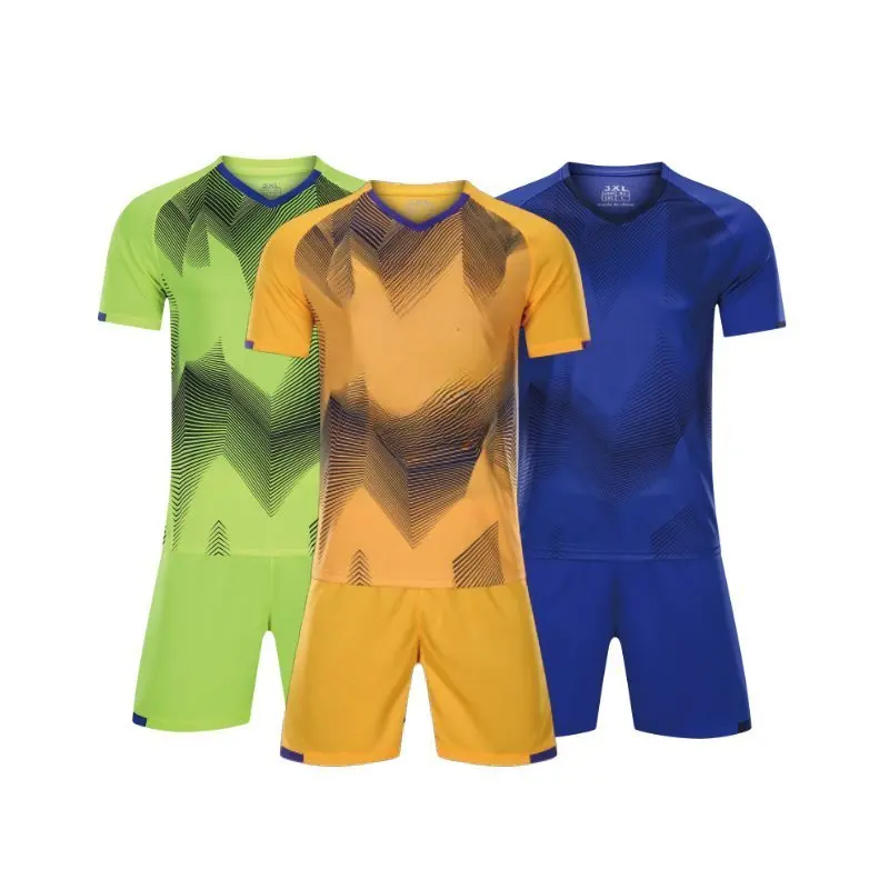 Custom Soccer Jersey Set Personalized Football Uniform with Jersey Shorts Quick Dry Team Training Kit DIY Name Number Printing
