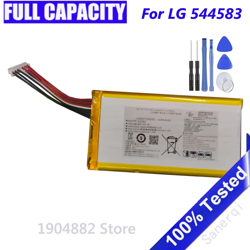 

3.8V New 3000mAh For LG 544583 Replacement Secondary Lithium-ion Battery Pack 1ICP6/45/83 PN:EAC64790804 Battery
