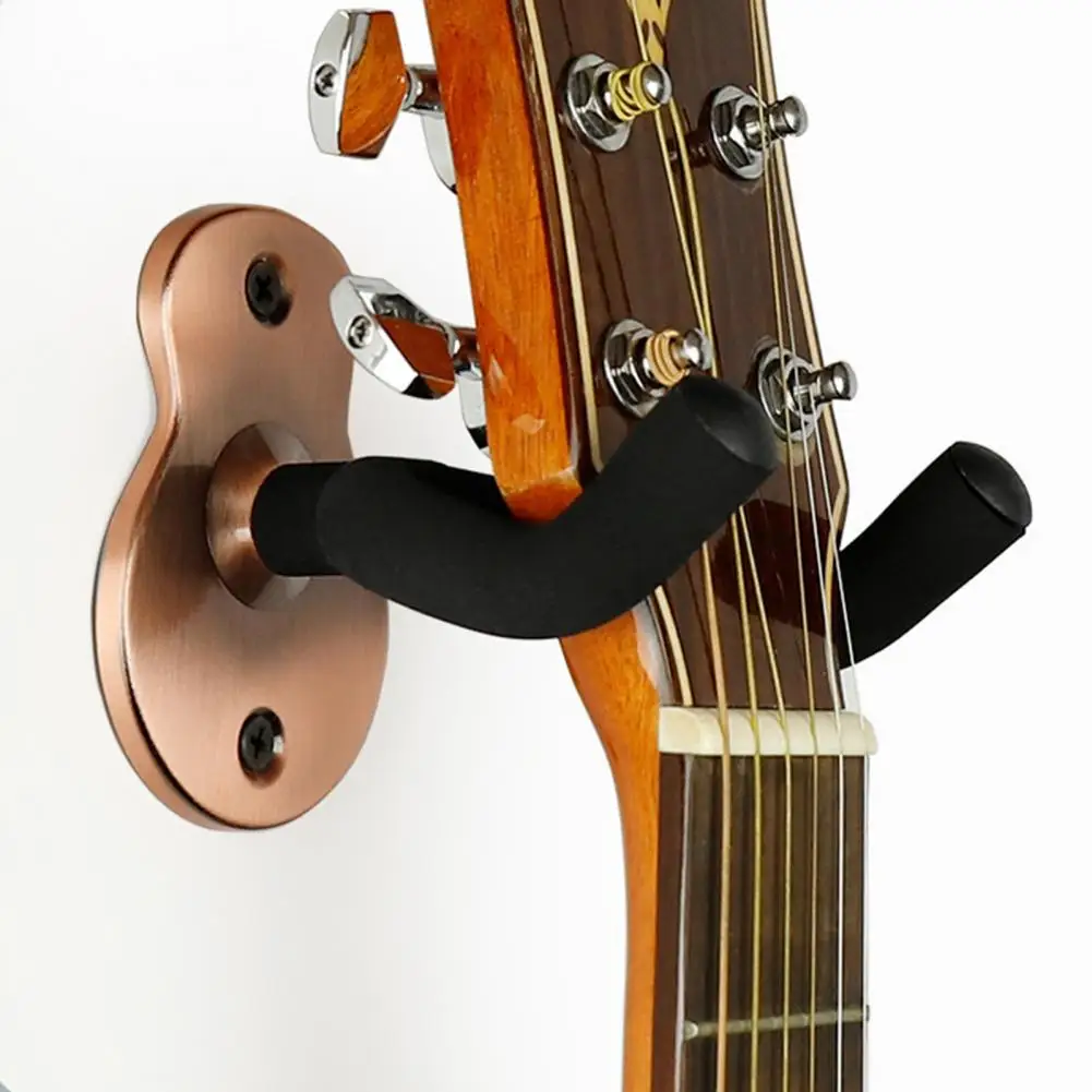 1 Set Musical Guitar Hanger Alloy Guitar Wall Mount Organizer Storage Hook Guitar Hanger Hook Holder Musical Instrument