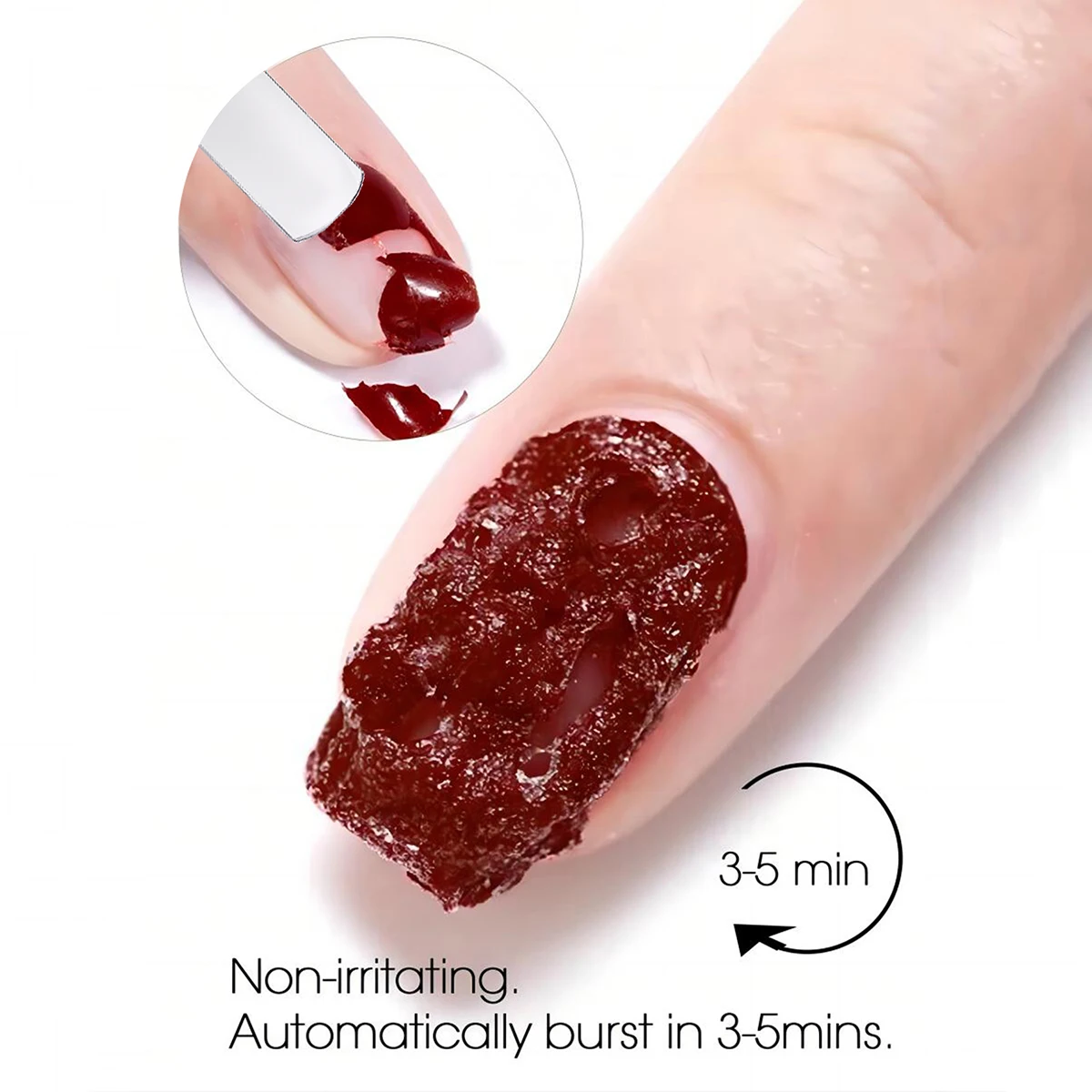 Kits de 2 uds., removedor mágico de 15ml con herramienta de extracción rápida y elimina fácilmente esmalte de uñas semipermanente UV/LED y Gel de uñas de poliéster