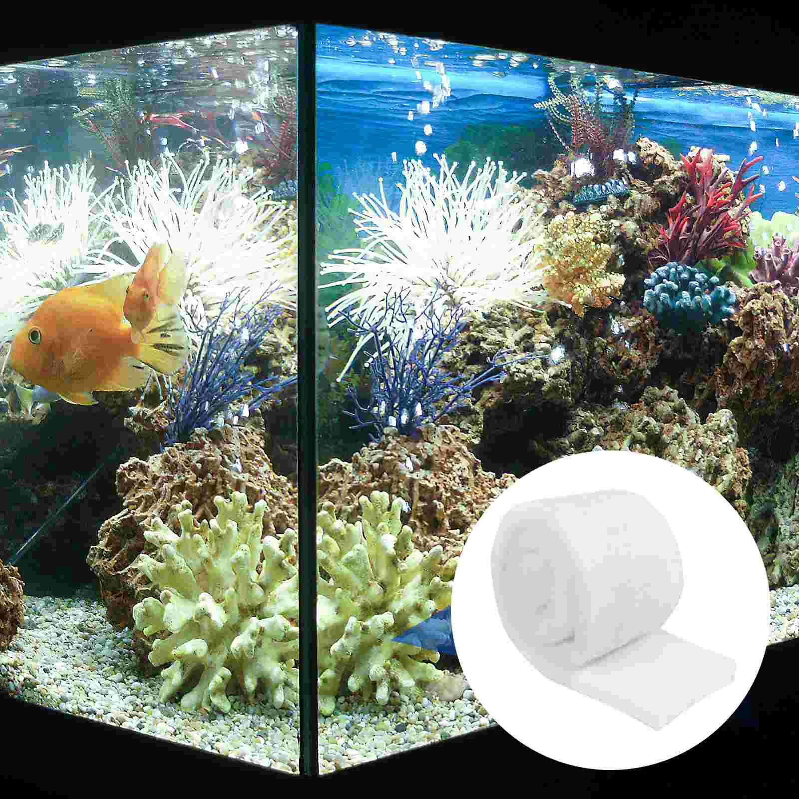 Sponge for Aquarium Padding Polyester Filter Floss Thicken Pond Filtration System