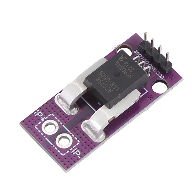 ACS758 ACS758LCB-050B Current Module Linear Hall Current Sensor PFF-T Current Detection 3-5V 50A Easy To Use-TCES