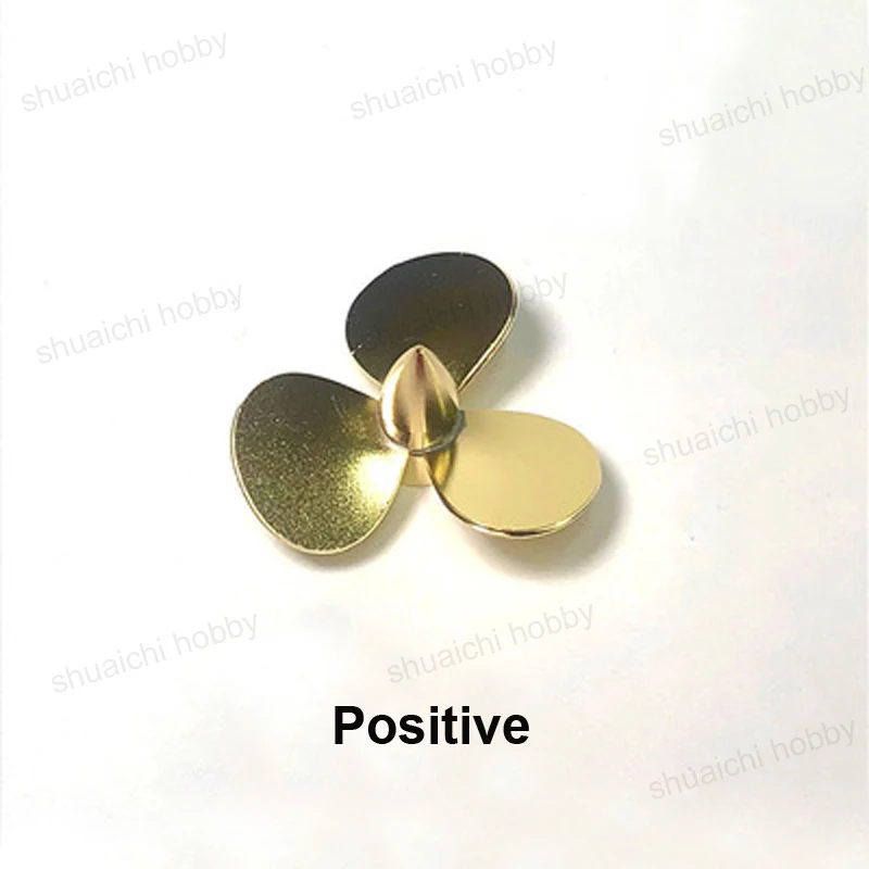 RC Simulation Boat Model Brass Propeller Dia.30mm 3-blade Paddle Aperture M3 Soldering Positive Reverse Mini Props DIY Parts