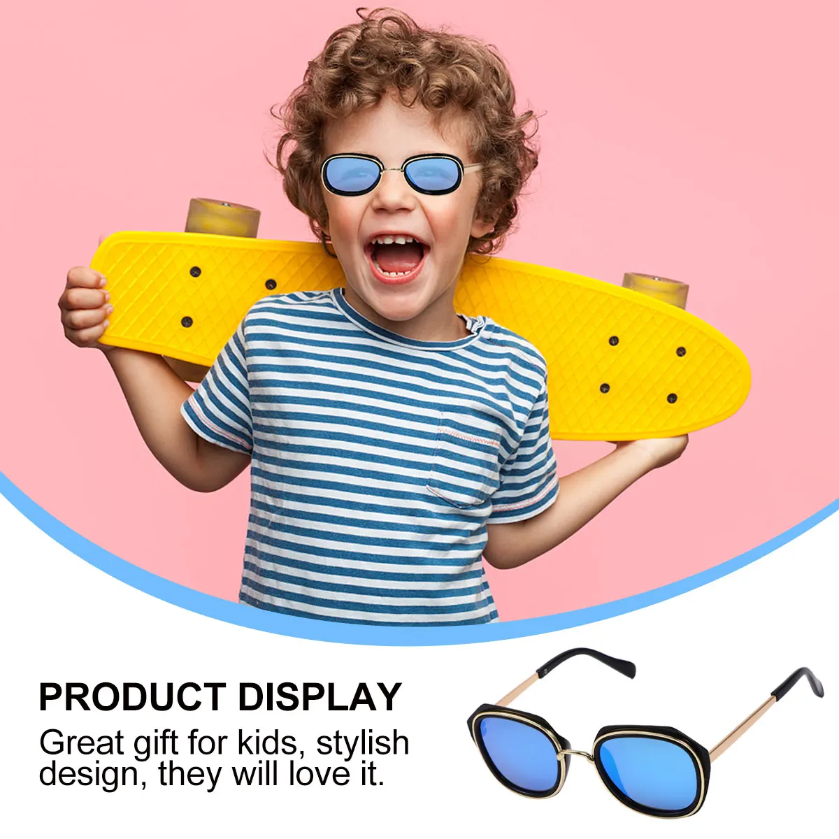 

UV-proof Kids Sunglasses Metal Material Fashionable Outdoor Protection Camping Hiking Picnic Stylish