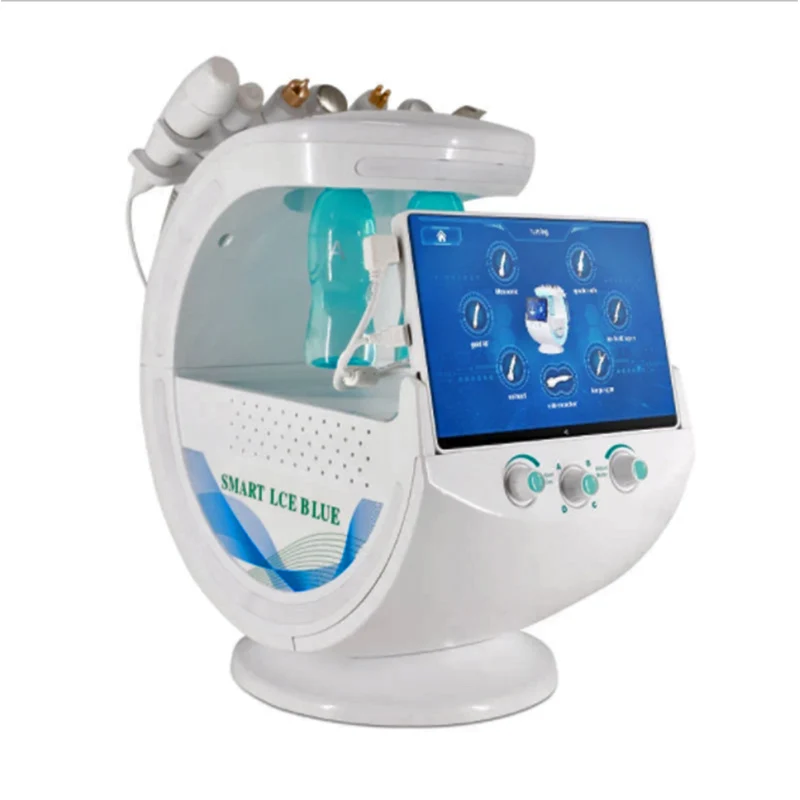 7 In 1 Portable Dermabrasion Machine Professional Smart Ice Blue Latest Facial Treatment Skin Device Tightening Machine